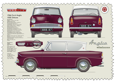 Ford Anglia 105E Deluxe 1966-67 Glass Cleaning Cloth